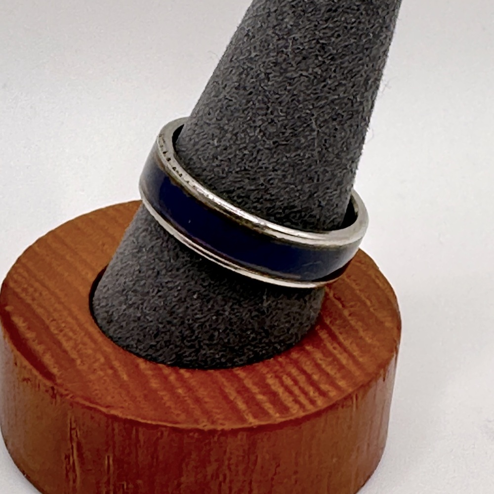 Sterling silver mood ring - size 7.75 - Picture 2 of 4